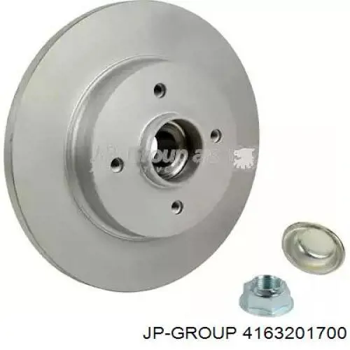 Задні дискові гальма JP Group 4163201700 ціна, від 62.20 USD