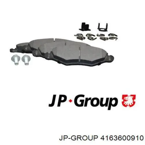 Колодки гальмівні передні, дискові 4163600910 JP Group