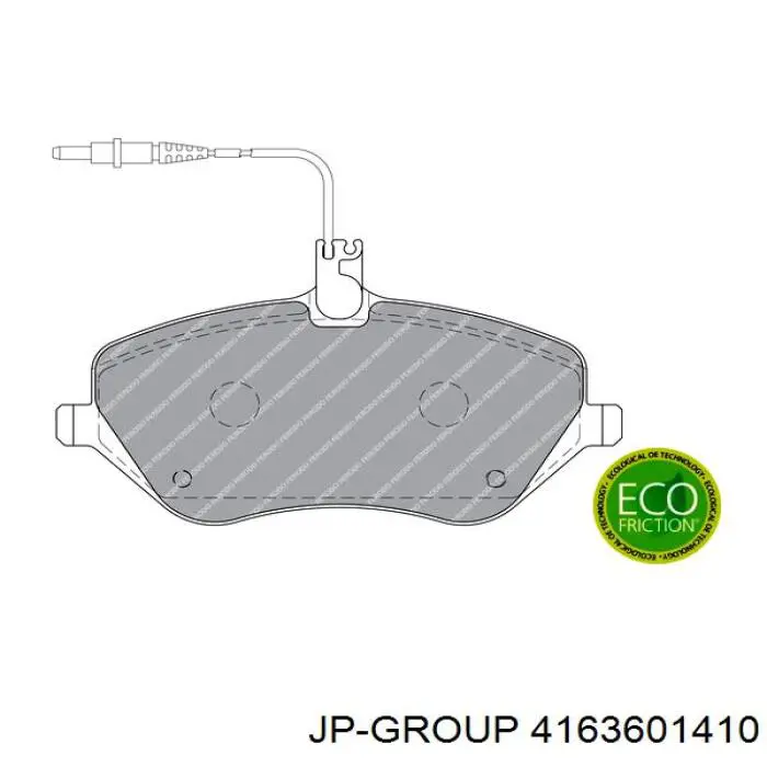 Тормозні колодки JP Group 4163601410
