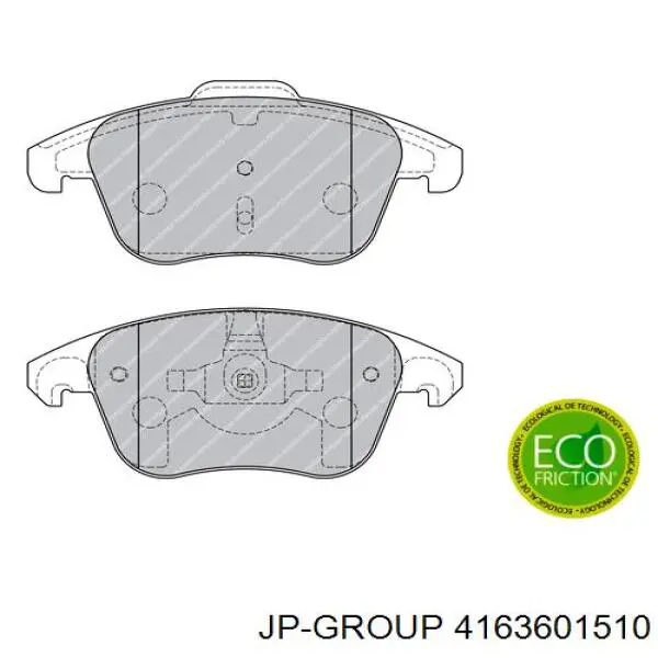 Гальмівні колодки JP Group 4163601510 ціна, від 20.88 USD