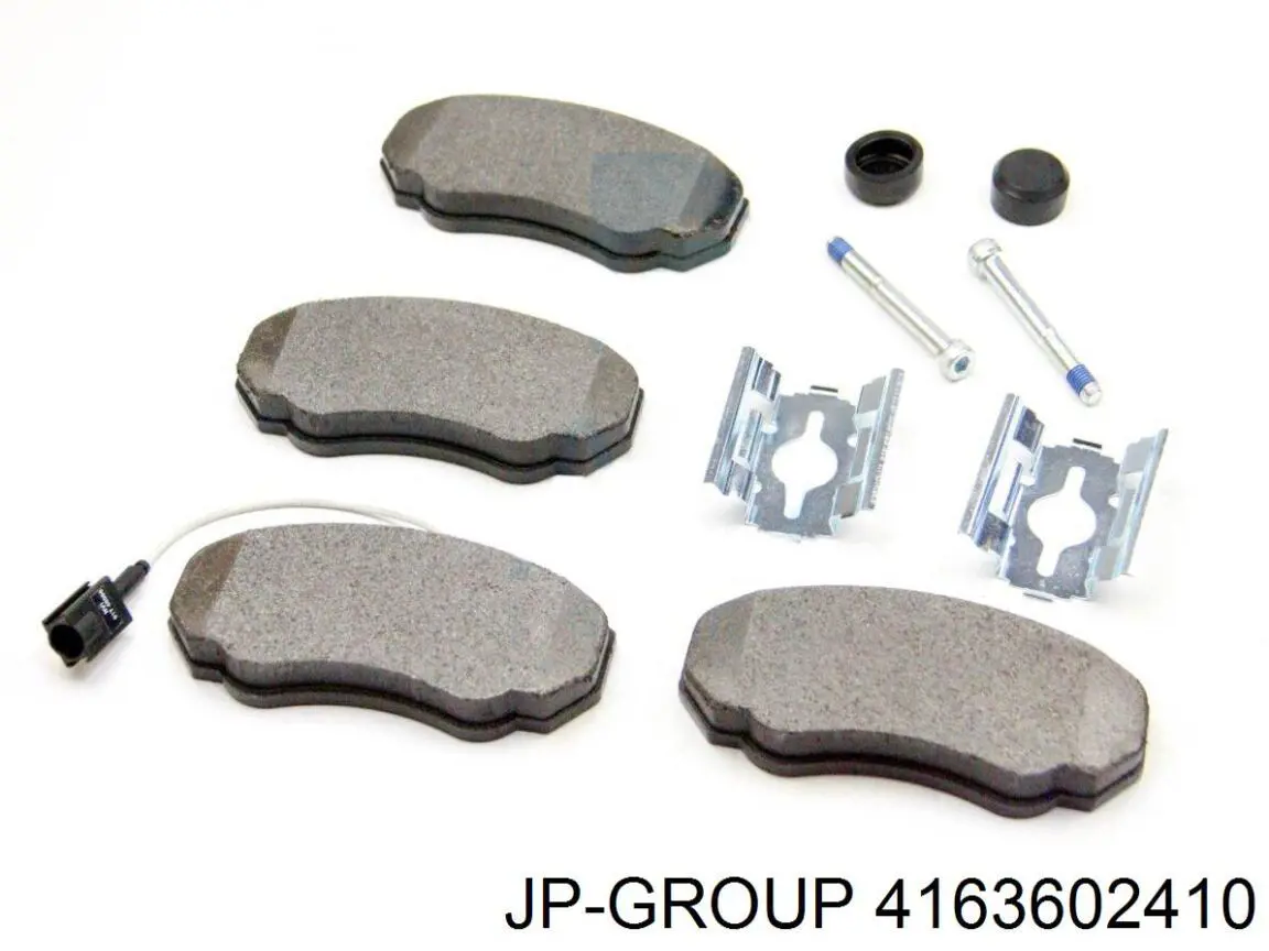 Передні тормозні колодки 4163602410 JP Group