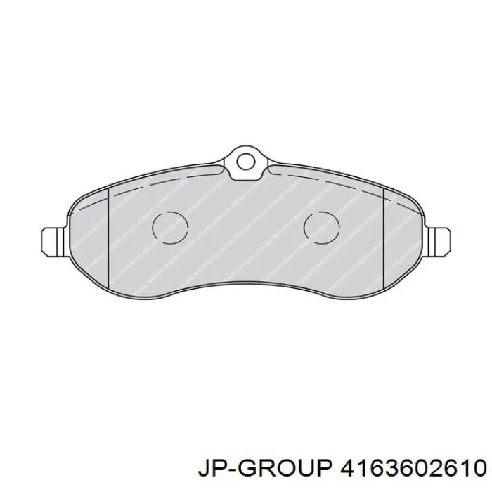 Колодки гальмівні передні, дискові 4163602610 JP Group