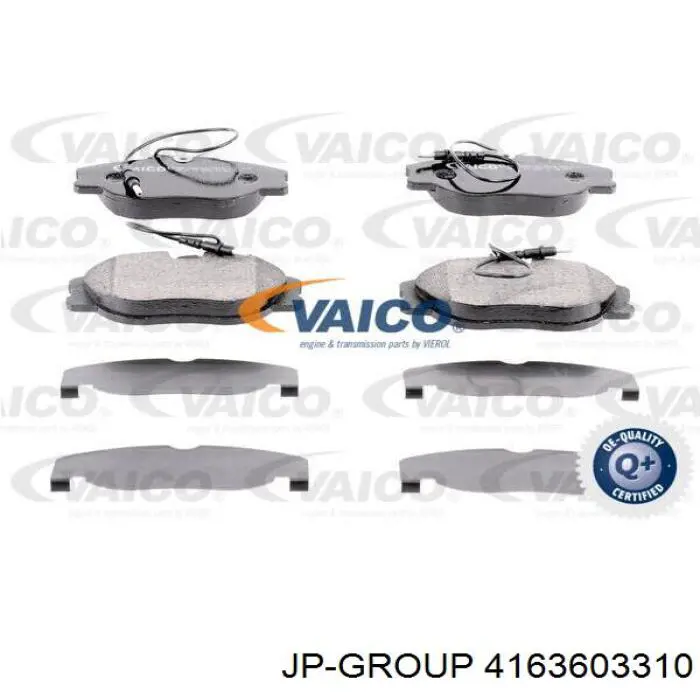 Гальмівні колодки JP Group 4163603310 ціна, від 17.50 USD