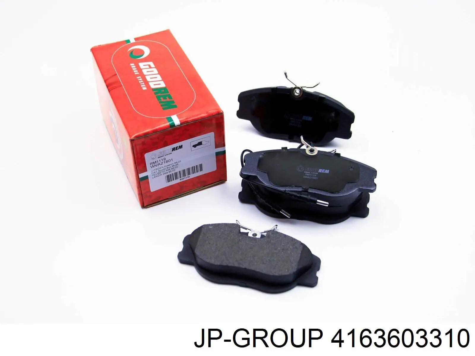 Купити 4163603310 JP Group Колодки гальмівні передні, дискові