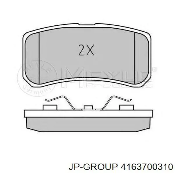 Купити 4163700310 JP Group Задні колодки