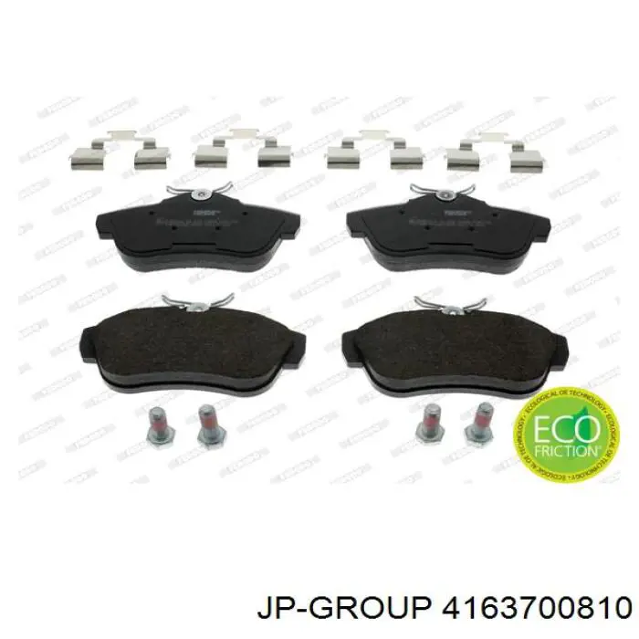 Купити 4163700810 JP Group Задні колодки