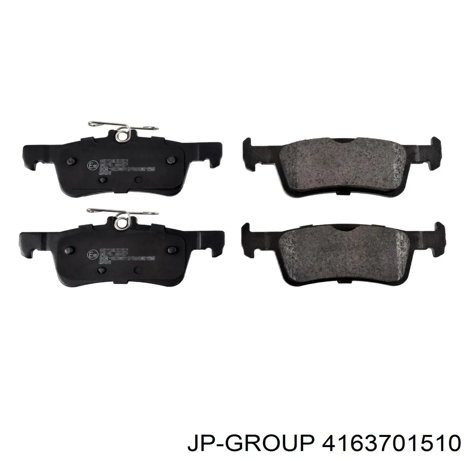 4163701510 JP Group Колодки гальмівні задні, дискові