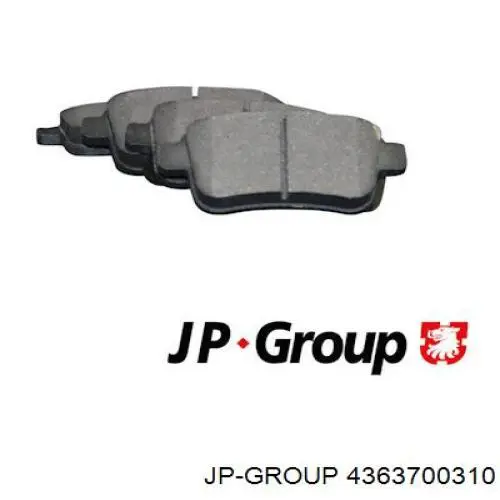 Купити 4363700310 JP Group Задні колодки