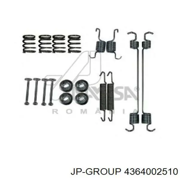 Монтажний комплект задніх барабанних колодок 4364002510 JP Group