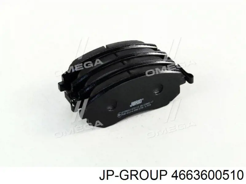 Гальмівні колодки JP Group 4663600510 ціна, від 16.96 USD