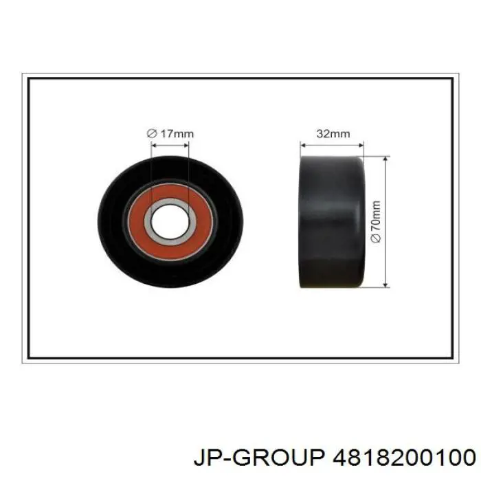 Купити 4818200100 JP Group Натягувач приводного ременя
