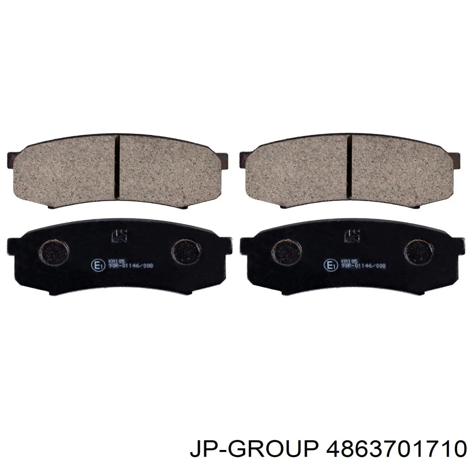 4863701710 JP Group Колодки гальмівні задні, дискові