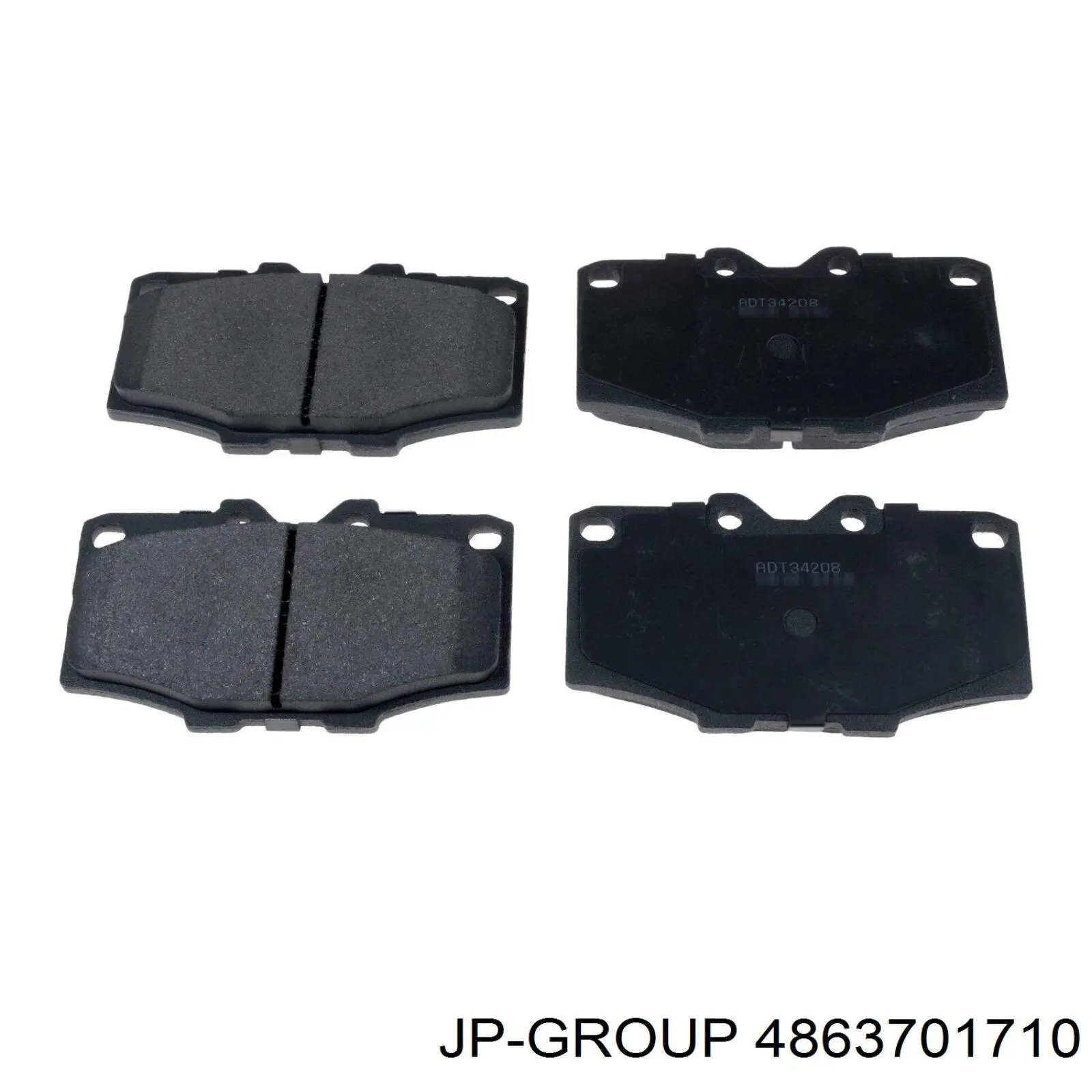 Задні гальмівні колодки JP Group 4863701710 ціна, від 11.73 USD