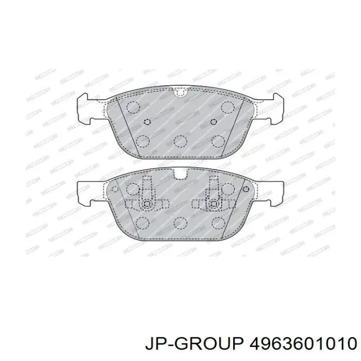 Передні тормозні колодки 4963601010 JP Group