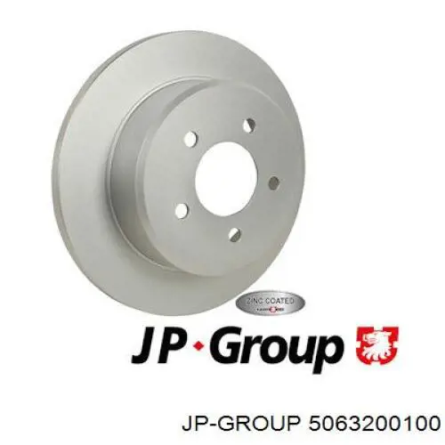 5063200100 JP Group диск гальмівний задній