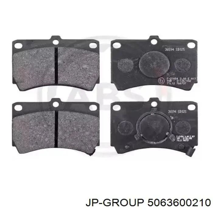 Гальмівні колодки JP Group 5063600210 ціна, від 24.93 USD