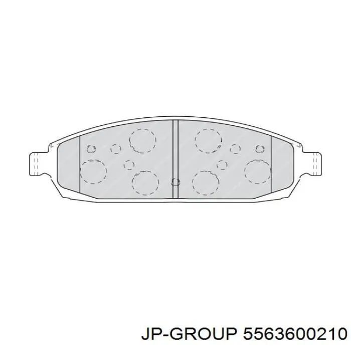 Гальмівні колодки JP Group 5563600210 ціна, від 28.14 USD