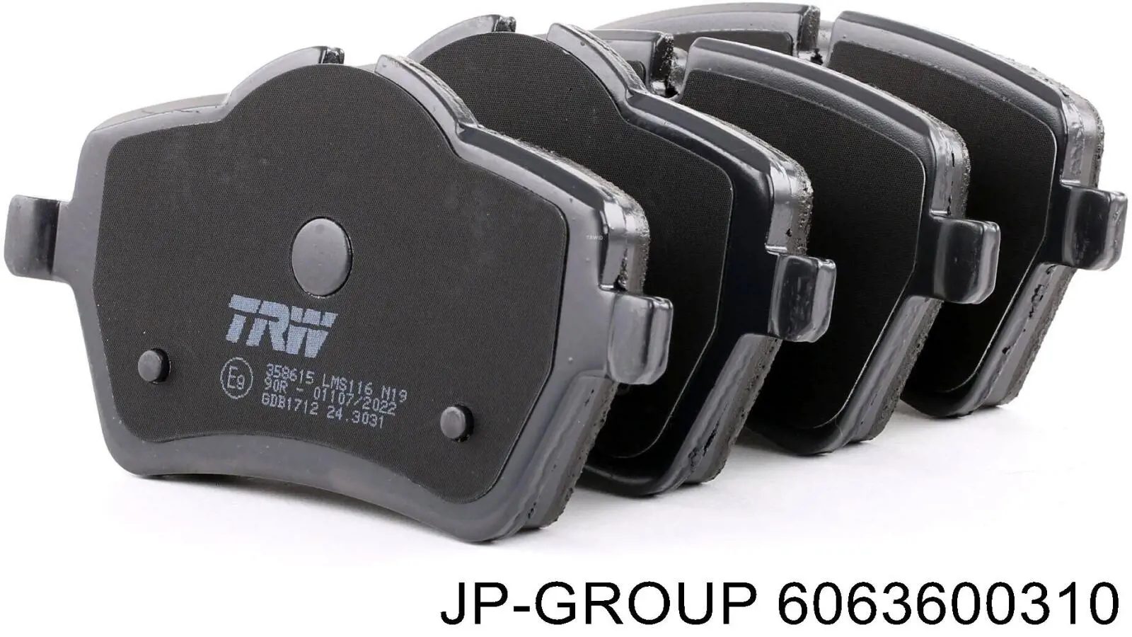 6063600310 JP Group колодки гальмівні передні, дискові