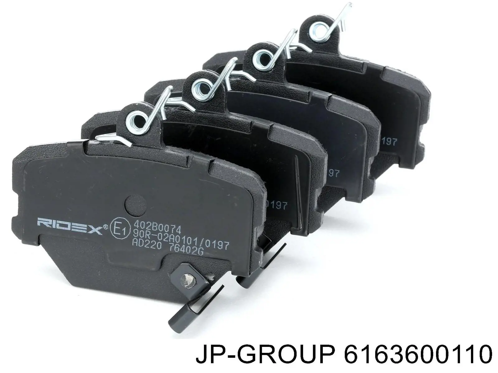 Гальмівні колодки JP Group 6163600110 ціна, від 14.42 USD
