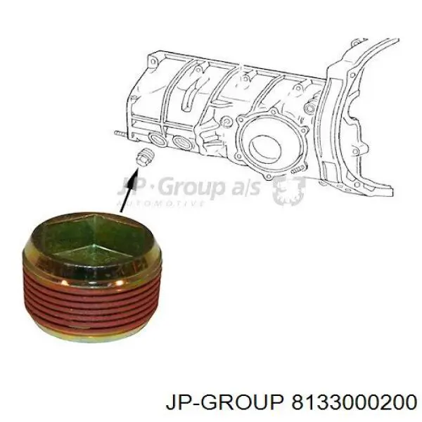 Пробка піддона АКПП 8133000200 JP Group