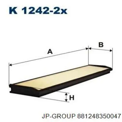 881248350047 JP Group Внутрішньосалонний фільтр