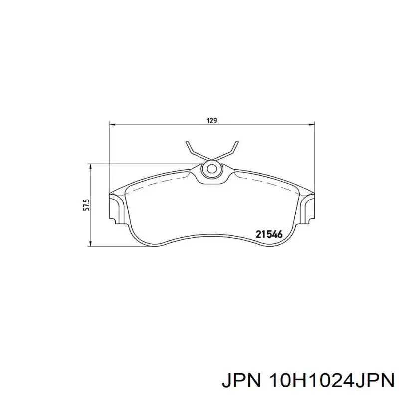 Гальмівні колодки JPN 10H1024JPN ціна, від 18.34 USD