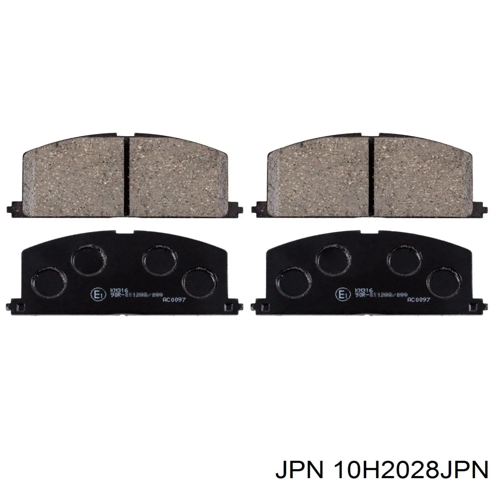 Гальмівні колодки JPN 10H2028JPN ціна, від 17.54 USD