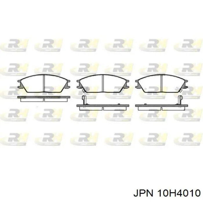 Колодки гальмівні передні, дискові 10H4010 JPN