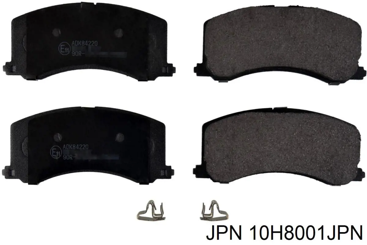 10H8001JPN JPN колодки гальмівні передні, дискові