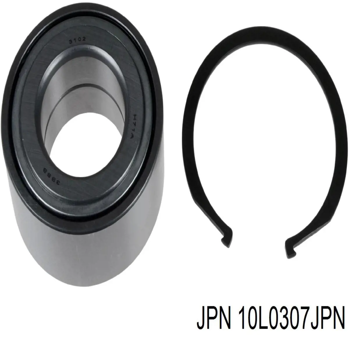 Комплект підшипник маточини передньої JPN 10L0307JPN ціна, від 27.01 USD