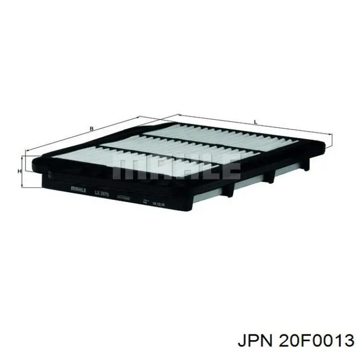 20F0013 JPN Повітряний фільтр двигуна
