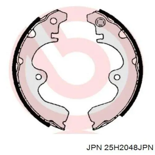 Колодки гальмові задні, барабанні 25H2048JPN JPN
