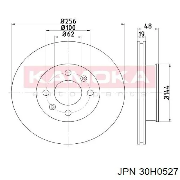 30H0527 JPN Гальмо дискове переднє