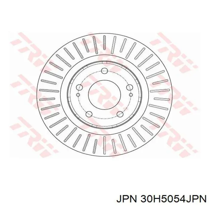 Гальмівні диски передні 30H5054JPN JPN