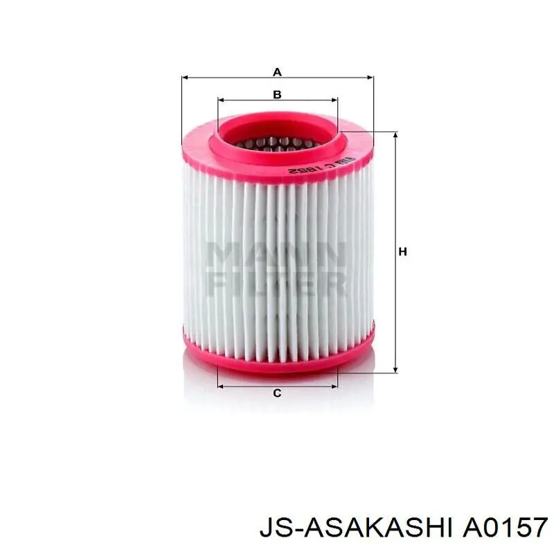 A0157 JS Asakashi Повітряний фільтр двигуна