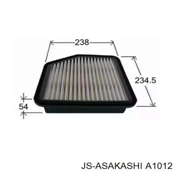 Купити A1012 JS Asakashi Автомобільний фільтр повітря