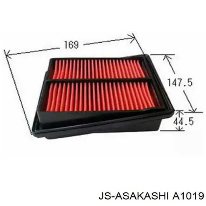 A1019 JS Asakashi Повітряний фільтр двигуна