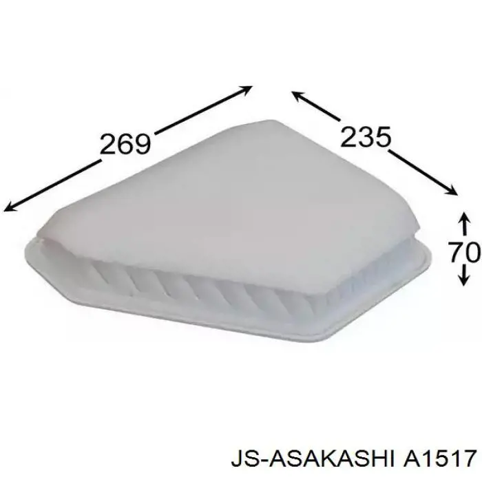 Купити A1517 JS Asakashi Автомобільний фільтр повітря