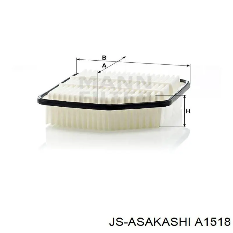 Повітряний фільтр A1518 JS Asakashi