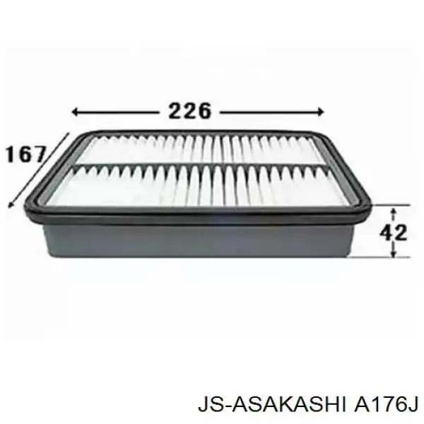 Елемент повітряного фільтра JS Asakashi A176J ціна, від 4.46 USD