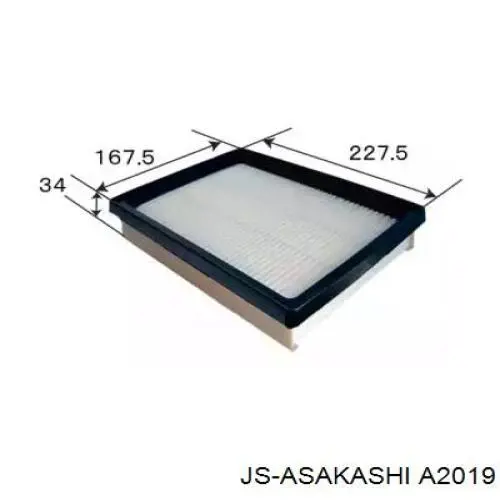 Купити A2019 JS Asakashi Автомобільний фільтр повітря