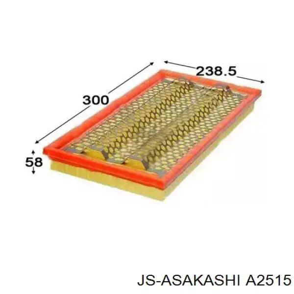 Фільтр повітряний A2515 JS Asakashi