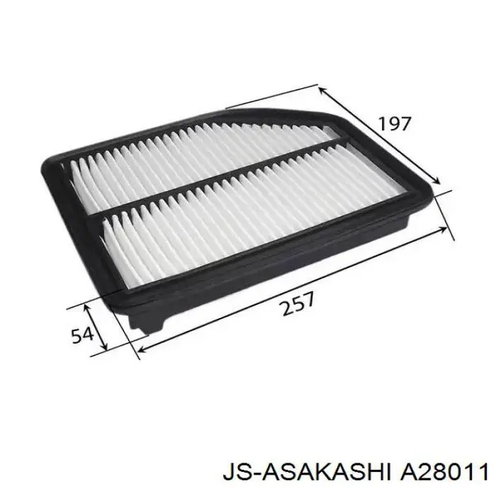 A28011 JS Asakashi фільтр повітряний