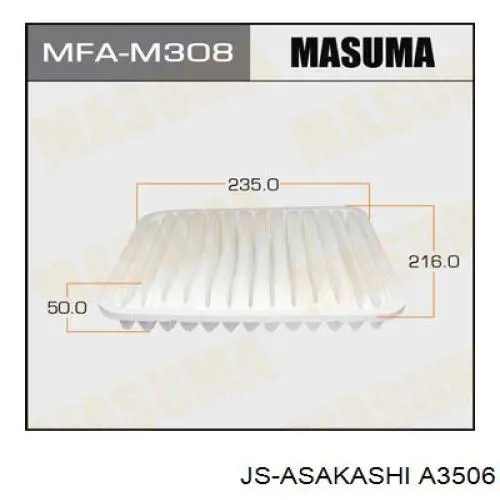 Повітряний фільтр A3506 JS Asakashi