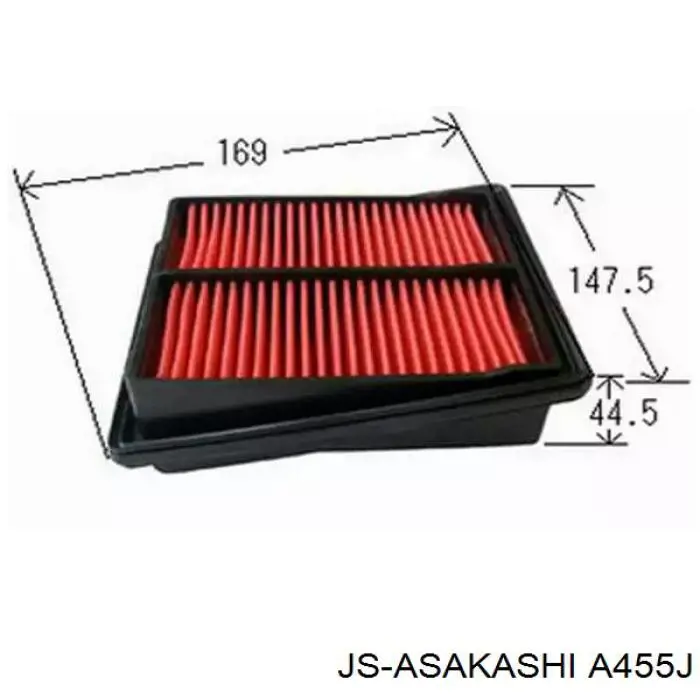 Фільтр повітряний A455J JS Asakashi