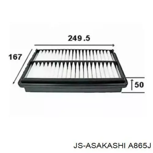 A865J JS Asakashi фільтр повітряний