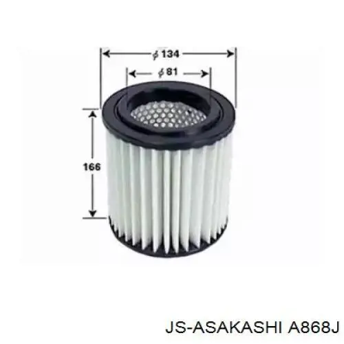 A868J JS Asakashi фільтр повітряний
