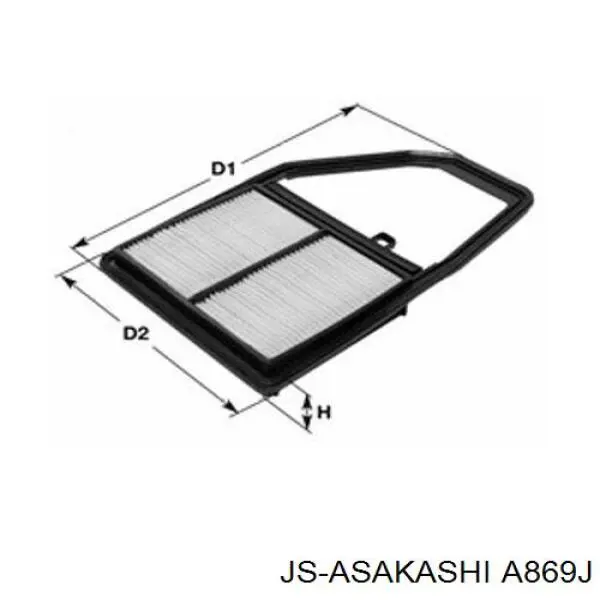 Елемент повітряного фільтра JS Asakashi A869J ціна, від 5.07 USD