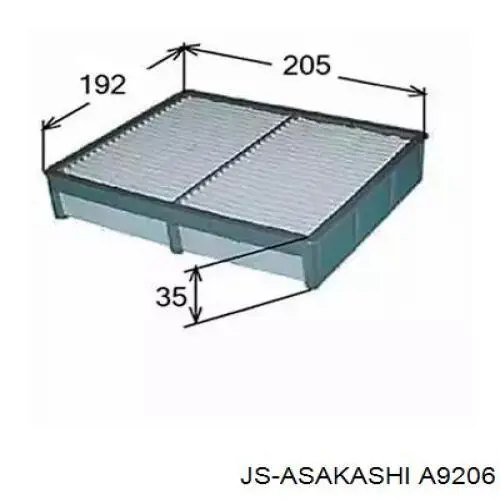 Купити A9206 JS Asakashi Автомобільний фільтр повітря