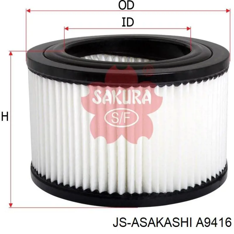 Повітряний фільтр A9416 JS Asakashi